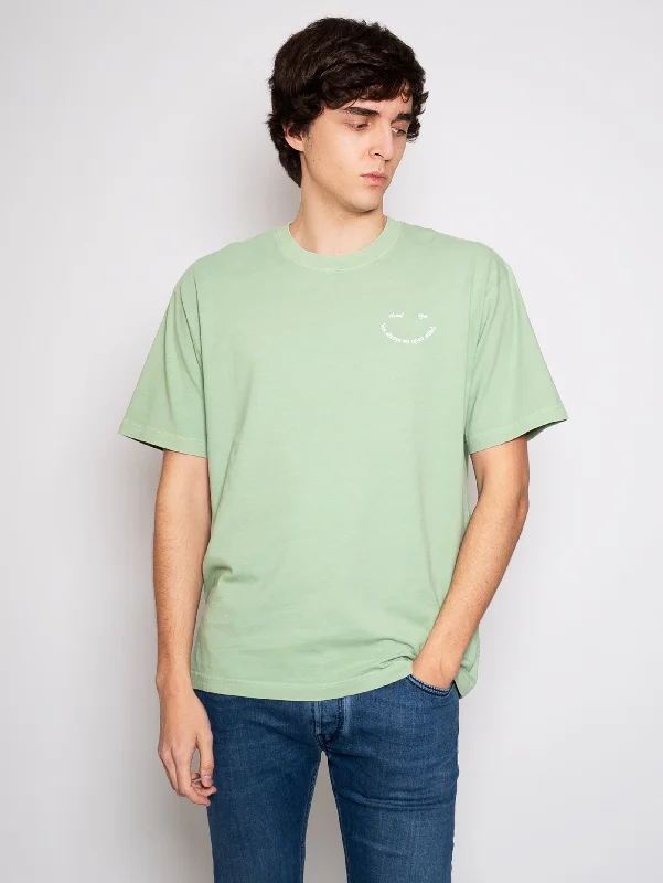 T-shirt con Ricamo Verde