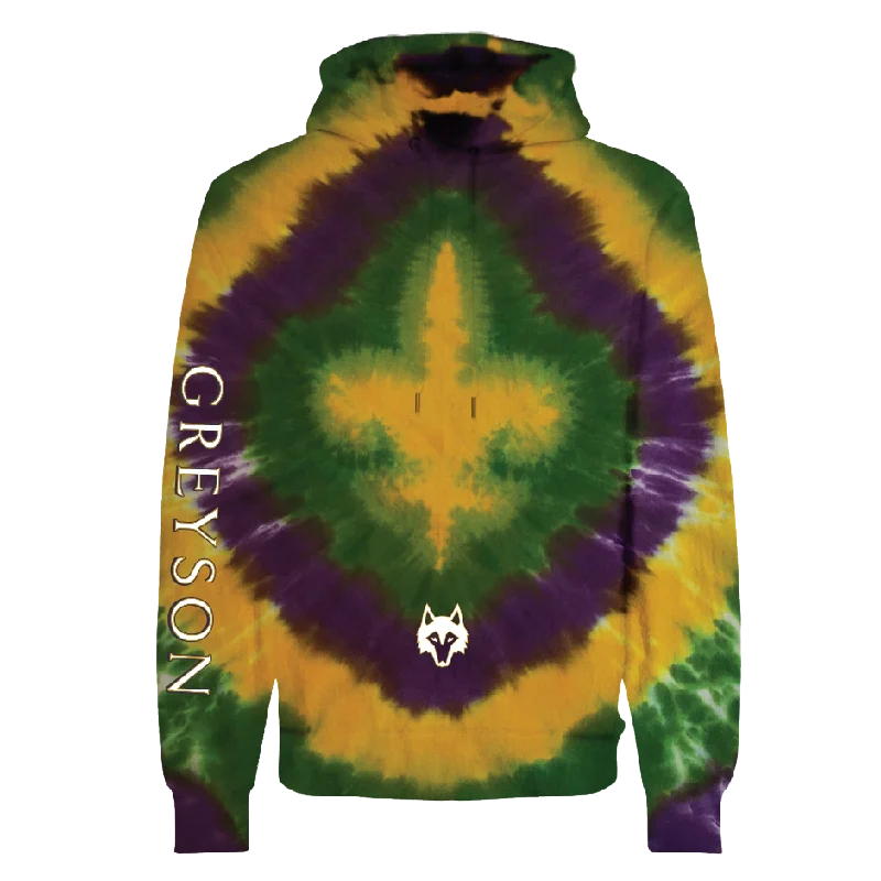 Mardi Gras Tie-Dye Hoodie