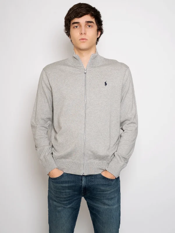 Maglia Full Zip Grigio