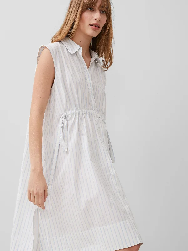 Rhodes Poplin Stripe Shirt Dress