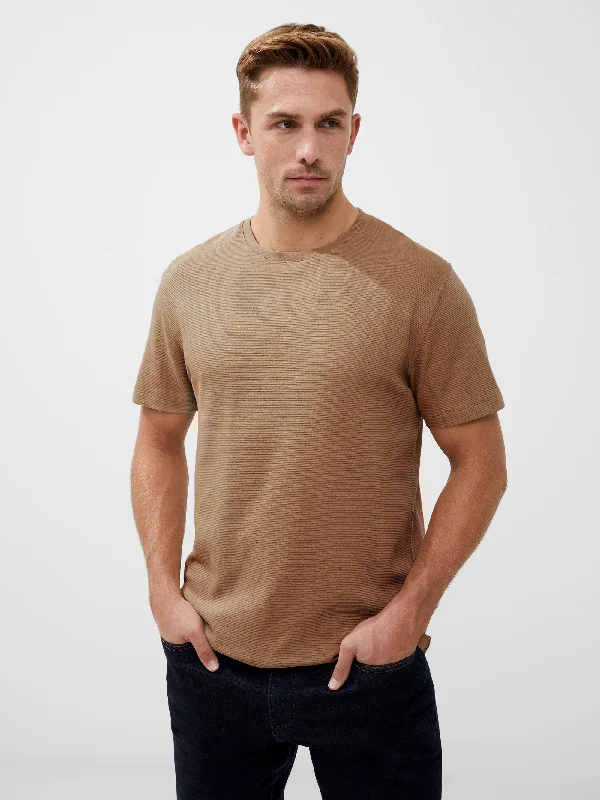 Short Sleeve Ottoman Texture T-Shirt