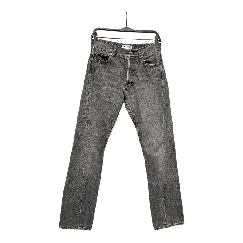 BALENCIAGA/Skinny Pants/26/Denim/GRY/Button Fly/4 BOTTONS