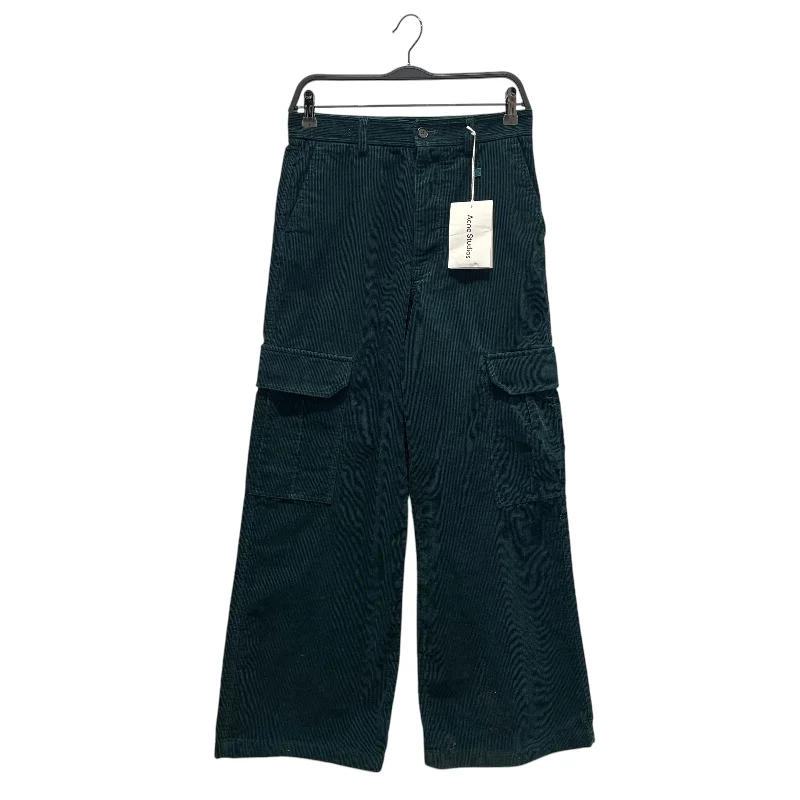 Acne Studios/Bootcut Pants/XXS/Corduroy/GRN/FLARED CARGO TROUSERS