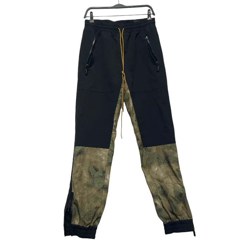 RHUDE/Pants/M/Nylon/BLK/CAMO TRACK PANTS