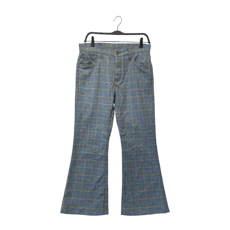 COUT DE LA LIBERTE/Straight Pants/30/Wool/BLU/Plaid/