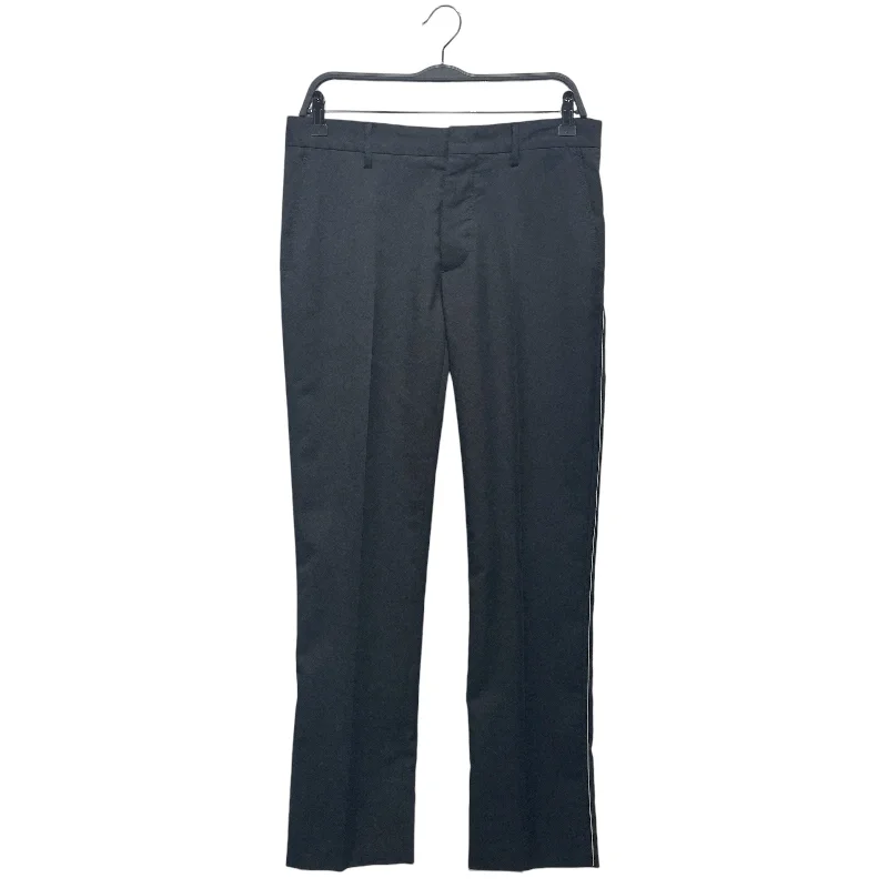 LANVIN/Straight Pants/46/Cotton/NVY/SIDE STRIPE TROUSERS