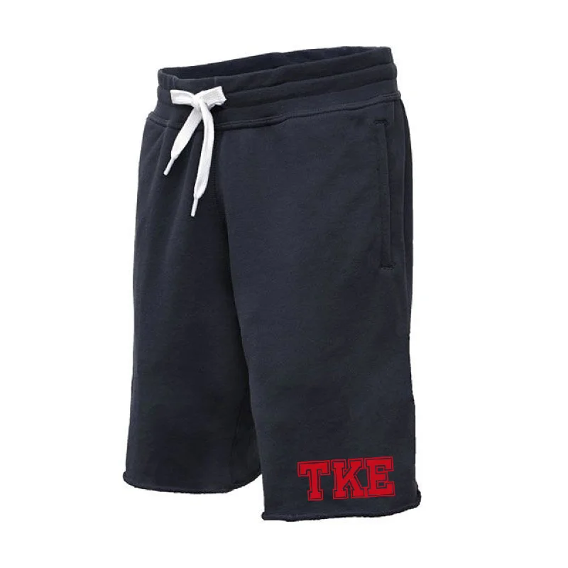 Greek Sweat Shorts, Printed Varsity Letters - P-8207 - CAD