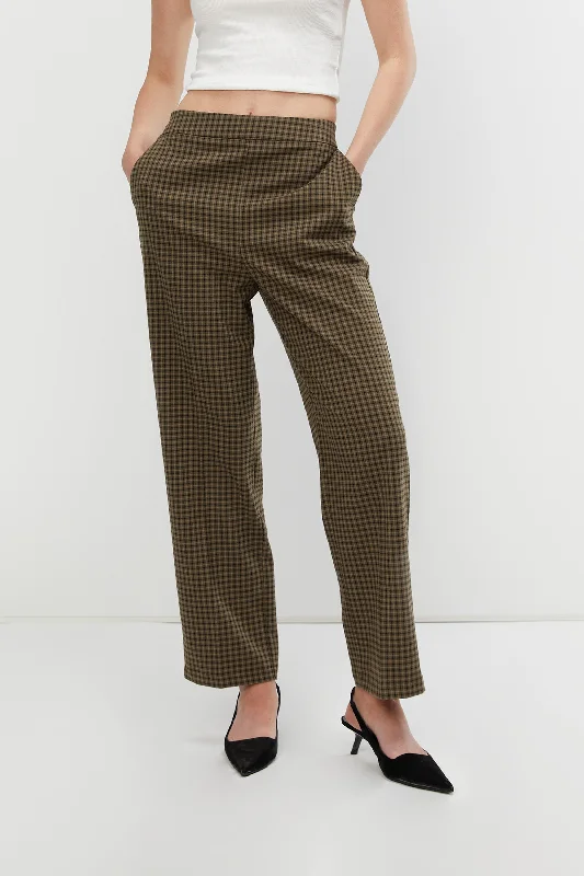 PLAID TROUSER