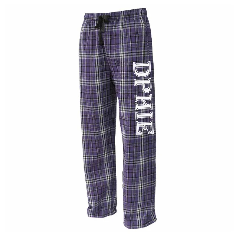 Greek Flannel Pants, Printed Nickname - FLNP - CAD