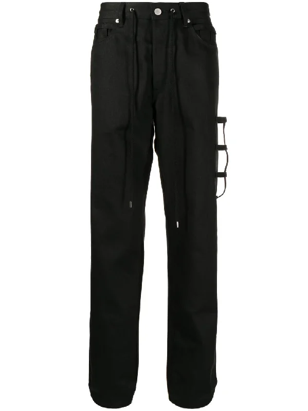 Straight-Leg Drawstring Trousers